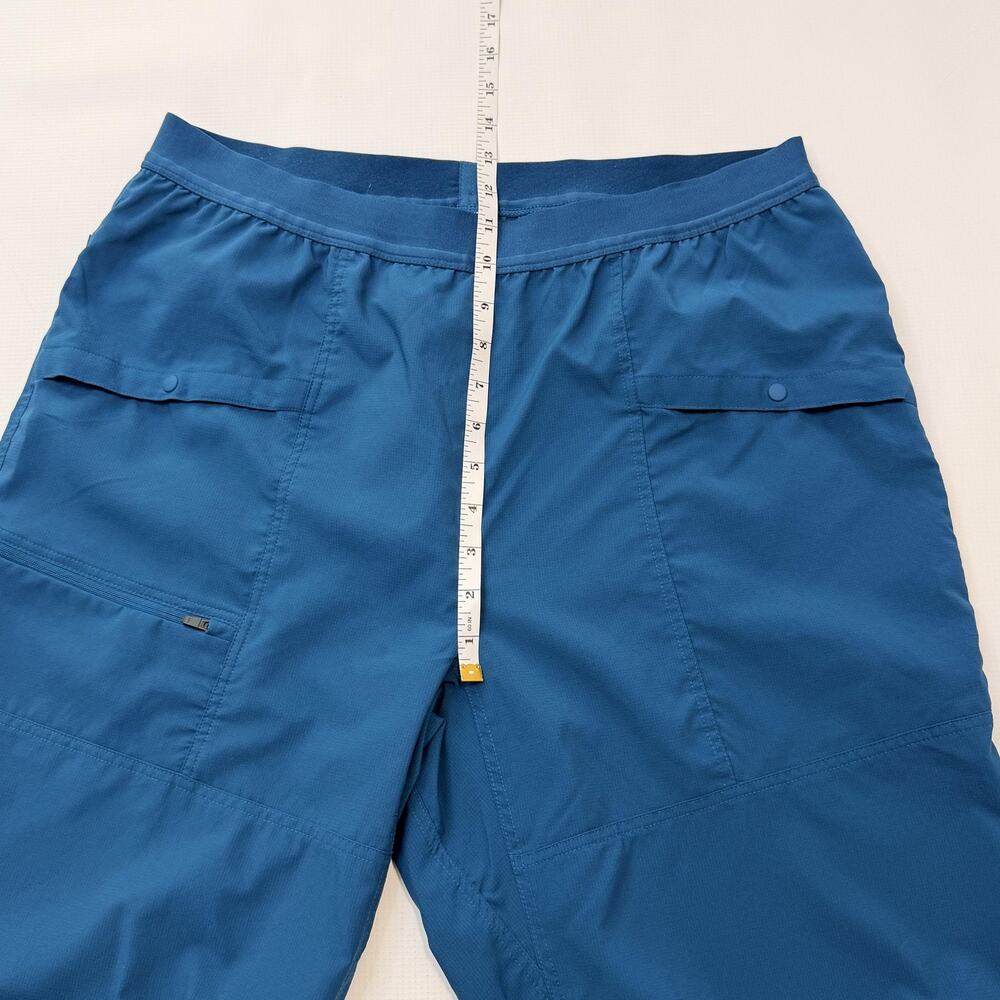 Mountain Hardwear Pants Womens Large Blue Hiking Elastic Waist Ankle Travel - Picture 5 of 12